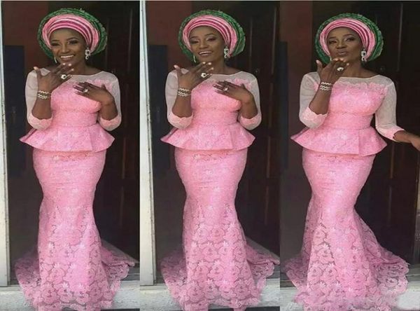 2018 nigerian dresses evening wear with sleeves scoop neck mermaid peplum pink lace african prom dresses2992680, Black;red
2018 nigerian dresses evening wear with sleeves scoop neck mermaid peplum pink lace african prom dresses2992680, Black;red