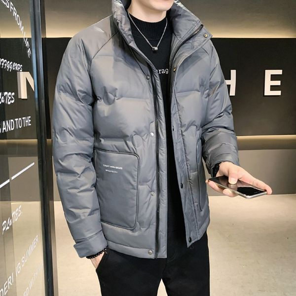 men's down parkas brand clothing men keep warm winter 90 white duck down jackets for male fashionable stand collar cropped down jacket, Black
men's down parkas brand clothing men keep warm winter 90 white duck down jackets for male fashionable stand collar cropped down jacket, Black