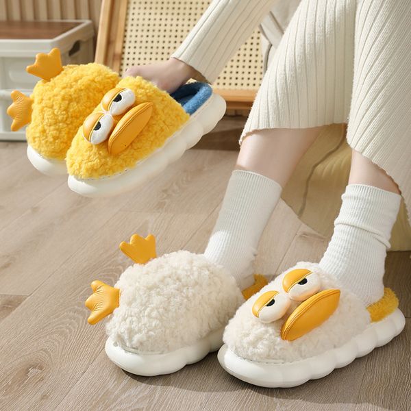 slippers cute duck women shoes winter indoor house warm plush slipper couples home platform footwear wholesale 221124, Black
slippers cute duck women shoes winter indoor house warm plush slipper couples home platform footwear wholesale 221124, Black