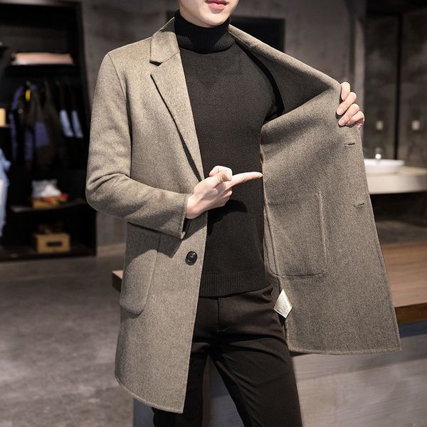 men's wool blends men's wool male jacket oversized solid color fashion business casual spring autumn jacket men woolen clothing co, Black
men's wool blends men's wool male jacket oversized solid color fashion business casual spring autumn jacket men woolen clothing co, Black