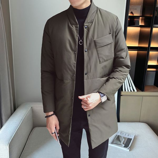 men's wool blends winter men's down puffer long casual korean fashion slim thick warm parka male big pocket cottonpadded green bla, Black
men's wool blends winter men's down puffer long casual korean fashion slim thick warm parka male big pocket cottonpadded green bla, Black