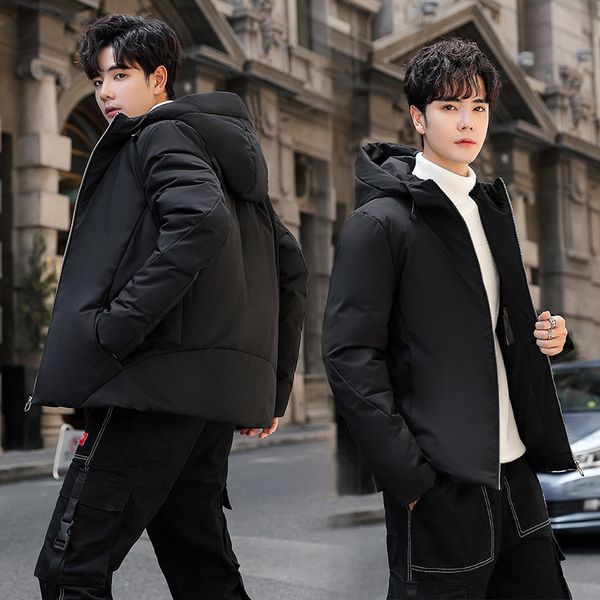 parkas winter men's clothing korean style fashion casual hooded solid color puffer jacket youth student warm down parka outerwear 2211, Black
parkas winter men's clothing korean style fashion casual hooded solid color puffer jacket youth student warm down parka outerwear 2211, Black