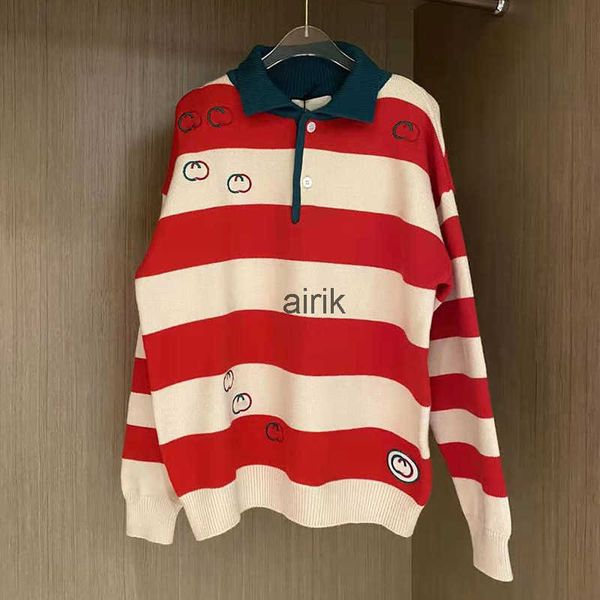 chao brand gu color matching embroidery letter polo neck sweater women's new year red wool sweatercasual fashion versatile style, White;black
chao brand gu color matching embroidery letter polo neck sweater women's new year red wool sweatercasual fashion versatile style, White;black