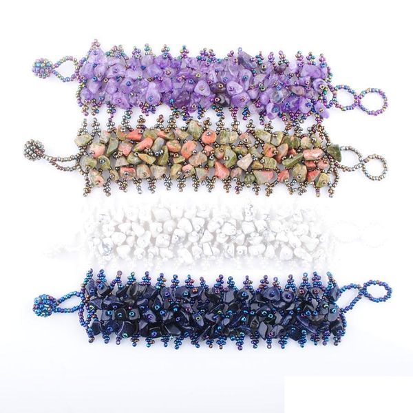 beaded natural fluorite quartz stone beaded weave strands bracelets chips beads adjustable bangle women jewelry bk301 drop delivery dhasr, Black
beaded natural fluorite quartz stone beaded weave strands bracelets chips beads adjustable bangle women jewelry bk301 drop delivery dhasr, Black