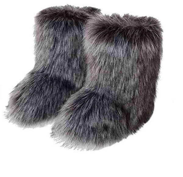 boots women winter fluffy faux fur calf high snow ladies ry girl's cold-proof artificial outdoor 220903, Black
boots women winter fluffy faux fur calf high snow ladies ry girl's cold-proof artificial outdoor 220903, Black