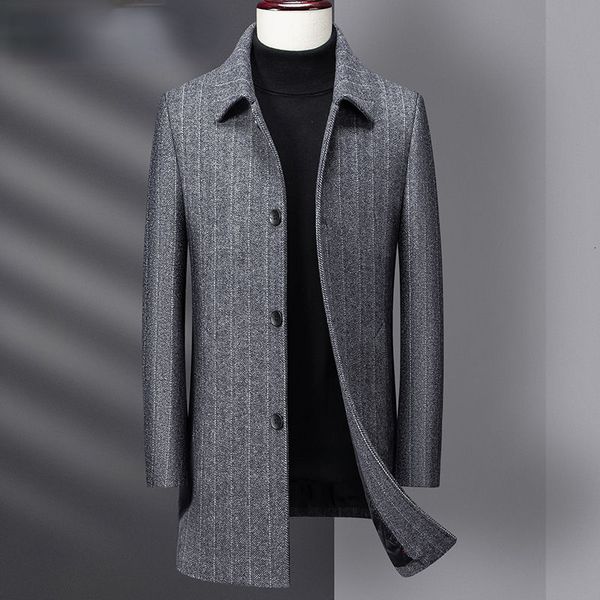 men's wool blends over the knee long men's fashion slim wool coat luxury business gentleman woolen coat male trench warm coat over, Black
men's wool blends over the knee long men's fashion slim wool coat luxury business gentleman woolen coat male trench warm coat over, Black