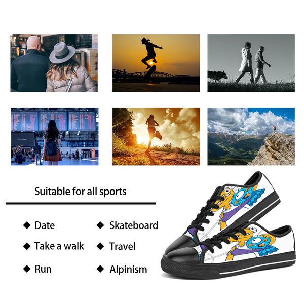 custom shoes classic canvas low cut skateboard casual triple black accept customization uv printing low mens womens sports sneakers breathab
custom shoes classic canvas low cut skateboard casual triple black accept customization uv printing low mens womens sports sneakers breathab