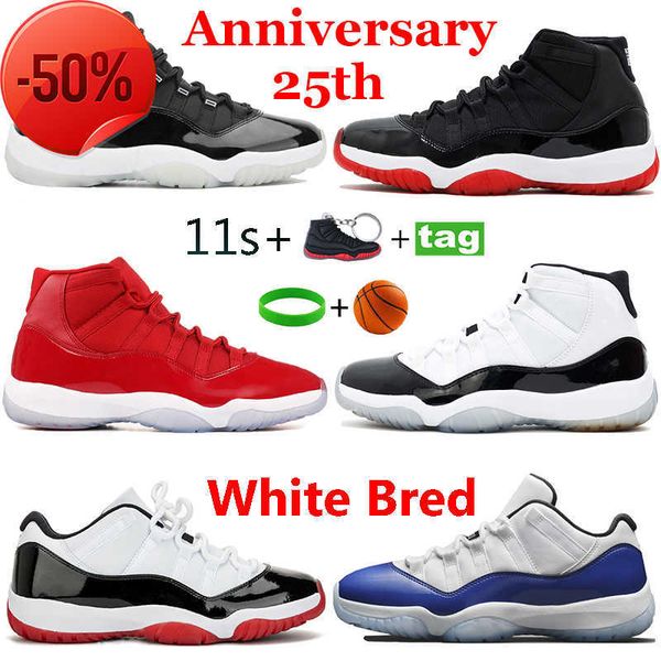 2021 fashion 25th anniversary 11s basketball shoes space jam 11 low white bred concord 45 sneakers gamma blue men running trainers, Black
2021 fashion 25th anniversary 11s basketball shoes space jam 11 low white bred concord 45 sneakers gamma blue men running trainers, Black