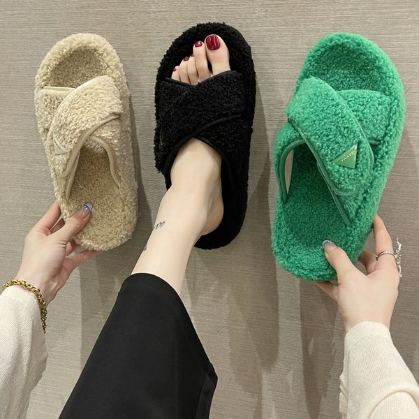 slippers fashion trend short plush women's slippers flat bottom nonslip autumn winter indoor soft fur designer slippers zapatos mujer 2, Black
slippers fashion trend short plush women's slippers flat bottom nonslip autumn winter indoor soft fur designer slippers zapatos mujer 2, Black