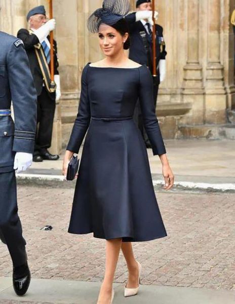 meghan markle dark navy blue celebrity dresses formal a-line long sleeves bow sashes bateau vintage custom made evening gowns, Black;red
meghan markle dark navy blue celebrity dresses formal a-line long sleeves bow sashes bateau vintage custom made evening gowns, Black;red