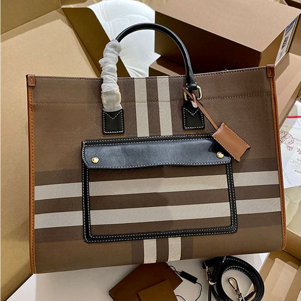 large capacity tote shopping bag freya handbag shoulder bags removable strap checkered pattern fashion letters genuine leather brand pocket
large capacity tote shopping bag freya handbag shoulder bags removable strap checkered pattern fashion letters genuine leather brand pocket