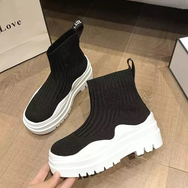 boots women ankle knitted sock platform female slipon ladies casual comfortable concise fashion studens short 221124, Black
boots women ankle knitted sock platform female slipon ladies casual comfortable concise fashion studens short 221124, Black