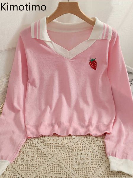 women's sweaters kimotimo strawberry embroidery striped knit pullover women 2022 new long sleeve loose thin sweater korean chic sweet l, White;black
women's sweaters kimotimo strawberry embroidery striped knit pullover women 2022 new long sleeve loose thin sweater korean chic sweet l, White;black
