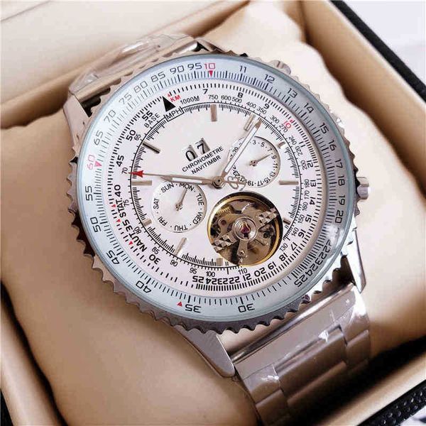 chronograph aaaaa luxury watches for men mechanics wristwatch large flywheel 5-pin mechanical bainian brand steel belt watch breitlins desig, Slivery;brown
chronograph aaaaa luxury watches for men mechanics wristwatch large flywheel 5-pin mechanical bainian brand steel belt watch breitlins desig, Slivery;brown