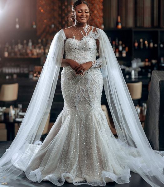 luxury mermaid beading wedding dress with wrap for black girls sweetheart illusion sleeves bridal gowns custom made vestido de novia 2023, White
luxury mermaid beading wedding dress with wrap for black girls sweetheart illusion sleeves bridal gowns custom made vestido de novia 2023, White