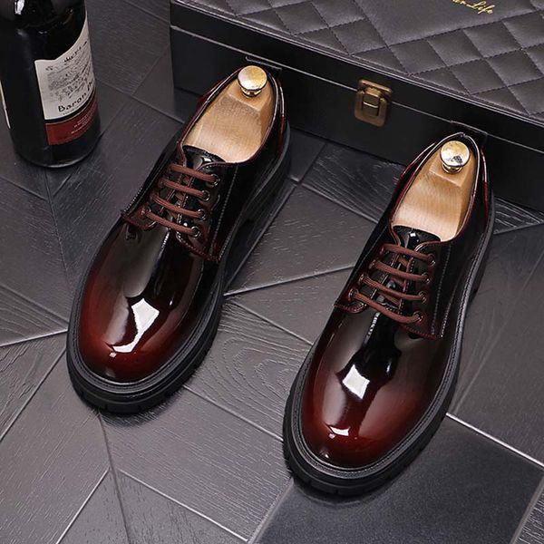british retro fashion thick bottom flats shoes for men round head casual oxford formal dress wedding footwear sapatos tenis masculino, Black
british retro fashion thick bottom flats shoes for men round head casual oxford formal dress wedding footwear sapatos tenis masculino, Black