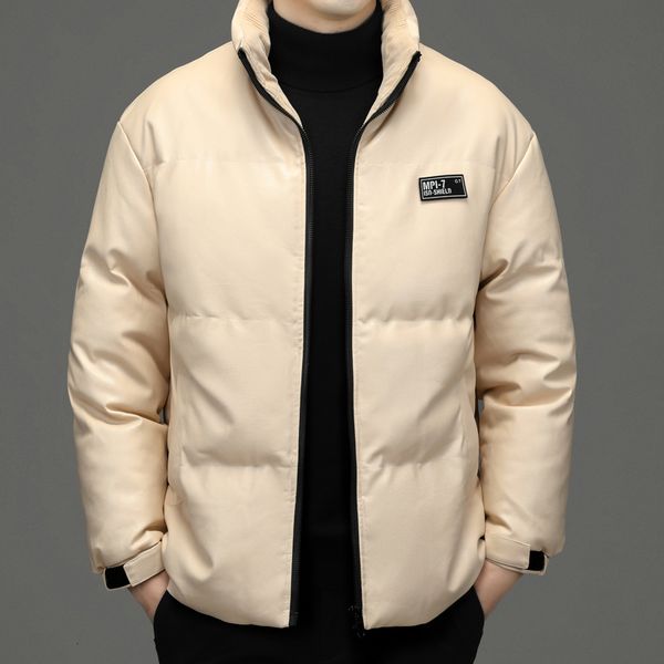 men's wool blends winter men's pu lightweight cotton jacket for young and middleaged men's fashion loose zipper stand collar, Black
men's wool blends winter men's pu lightweight cotton jacket for young and middleaged men's fashion loose zipper stand collar, Black