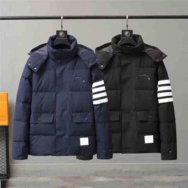 fashion 2022 tb brand men down coats loose hooded jacket windproof striped solid thick casual winter clothing male, Black
fashion 2022 tb brand men down coats loose hooded jacket windproof striped solid thick casual winter clothing male, Black