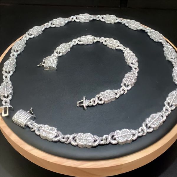 new fashion white gold colors ful cz stone dollar sign cuban chain necklace bracelet jewelry for men punk jewelry, Silver
new fashion white gold colors ful cz stone dollar sign cuban chain necklace bracelet jewelry for men punk jewelry, Silver