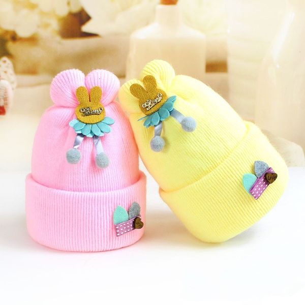 caps hats cute born knitting baby hat girl cotton soft cartoon turban bonnet hair accessories for children 221125, Yellow
caps hats cute born knitting baby hat girl cotton soft cartoon turban bonnet hair accessories for children 221125, Yellow