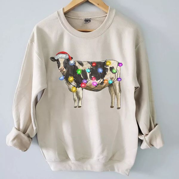 women's hoodies sweatshirts cute cow christmas womenmen casual pullovers vintage street tracksuit quality longsleeved autumn winter 22, Black
women's hoodies sweatshirts cute cow christmas womenmen casual pullovers vintage street tracksuit quality longsleeved autumn winter 22, Black
