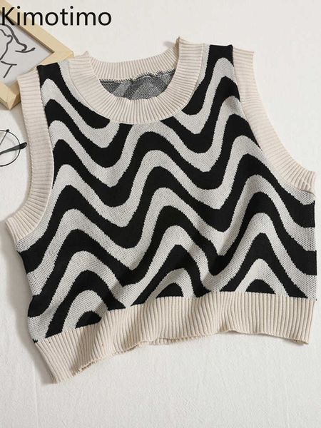 women's sweaters kimotimo vintage striped knitted vest women autumn contrast color round neck sweater korean chic sleeveless outdoor ve, White;black
women's sweaters kimotimo vintage striped knitted vest women autumn contrast color round neck sweater korean chic sleeveless outdoor ve, White;black