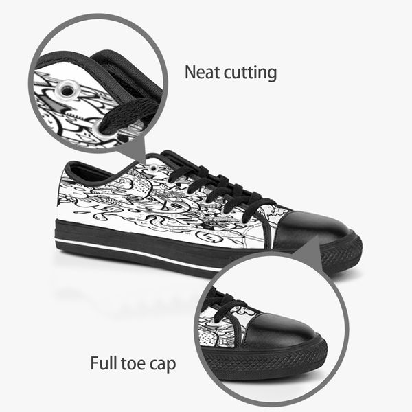 custom shoes classic canvas low cut skateboard casual triple black accept customization uv printing low mens womens sports sneakers breathab
custom shoes classic canvas low cut skateboard casual triple black accept customization uv printing low mens womens sports sneakers breathab