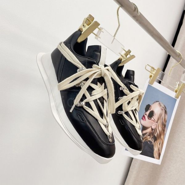 rick casual shoes women's sneakers dark punk street style design white low thick sole owens leather lace up retro rock outdoor running, Black
rick casual shoes women's sneakers dark punk street style design white low thick sole owens leather lace up retro rock outdoor running, Black