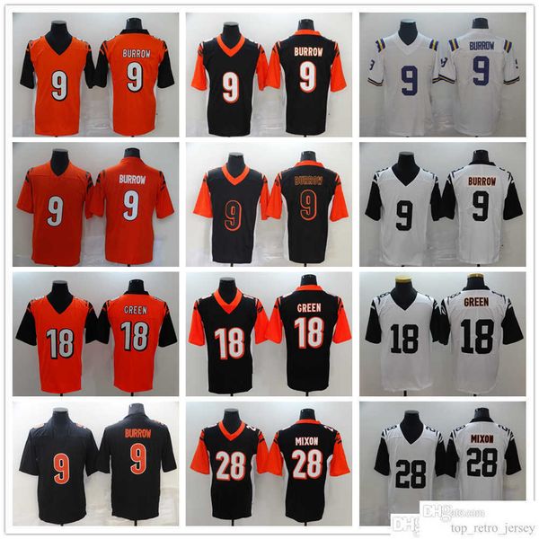 2022 new football jerseys 9 joe burrow 28 joe mixon 18 aj green stitched jersey, Black;red
2022 new football jerseys 9 joe burrow 28 joe mixon 18 aj green stitched jersey, Black;red
