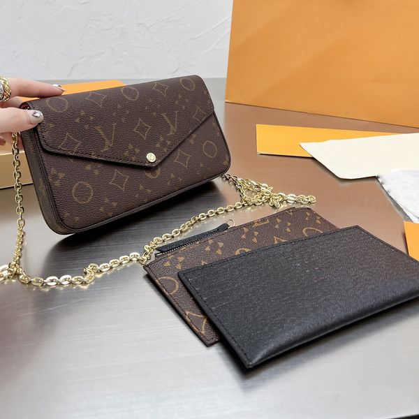 3-piece set pochettes felicies designer bags women shoulder bags tote bag wallet classic handbags flower brown multifunctional and large cap
3-piece set pochettes felicies designer bags women shoulder bags tote bag wallet classic handbags flower brown multifunctional and large cap