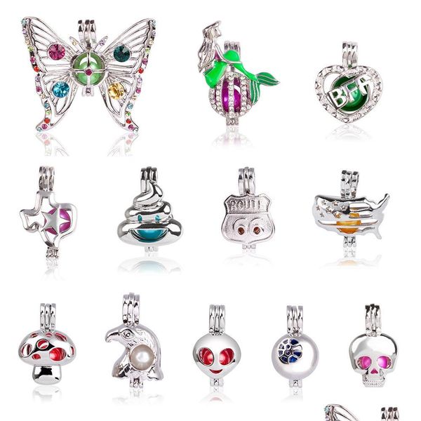 pendant necklaces butterfly mermaid plated sier color pendant heart mushroom shape rhinestone cages for pearls beautif women handmad dhnqm, Silver
pendant necklaces butterfly mermaid plated sier color pendant heart mushroom shape rhinestone cages for pearls beautif women handmad dhnqm, Silver