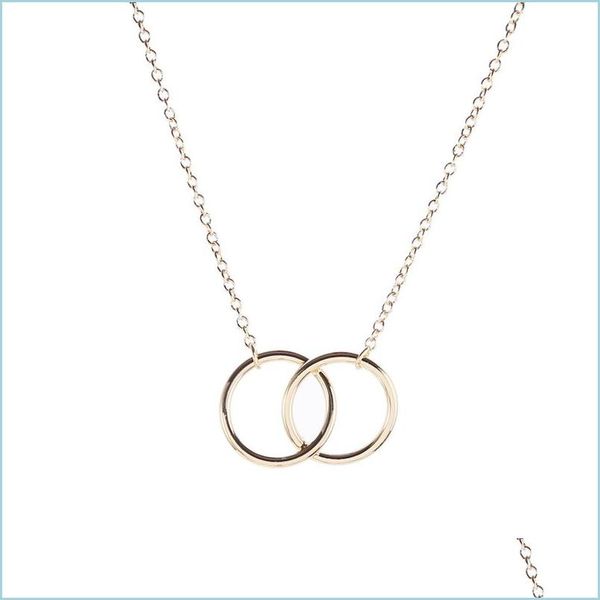 pendant necklaces double circle simple geometric necklace gold sier ring alloy pendant stainless steel ladies jewelry gift drop deli dhmti, Silver
pendant necklaces double circle simple geometric necklace gold sier ring alloy pendant stainless steel ladies jewelry gift drop deli dhmti, Silver