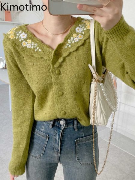 women's sweaters kimotimo embroidery flower knitted cardiagn women autumn wave v neck long sleeve sweater jacket korean ins soft button, White;black
women's sweaters kimotimo embroidery flower knitted cardiagn women autumn wave v neck long sleeve sweater jacket korean ins soft button, White;black