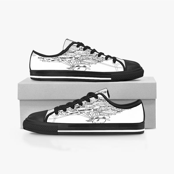 custom shoes classic canvas low cut skateboard casual triple black accept customization uv printing low mens womens sports sneakers breathab
custom shoes classic canvas low cut skateboard casual triple black accept customization uv printing low mens womens sports sneakers breathab