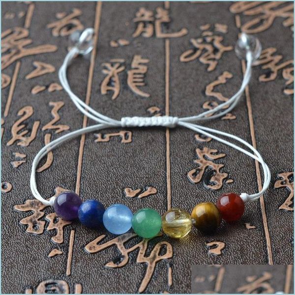 beaded 7chakra colorf natural stone beads crystal bracelet for women braided rope bracelets reiki spiritual yoga jewelry drop deliver dhzja, Black
beaded 7chakra colorf natural stone beads crystal bracelet for women braided rope bracelets reiki spiritual yoga jewelry drop deliver dhzja, Black