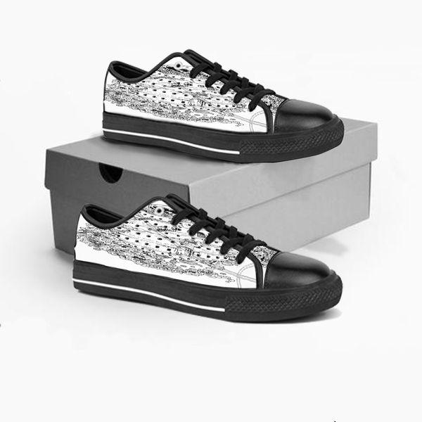 custom shoes classic canvas low cut skateboard casual triple black accept customization uv printing low mens womens sports sneakers breathab
custom shoes classic canvas low cut skateboard casual triple black accept customization uv printing low mens womens sports sneakers breathab