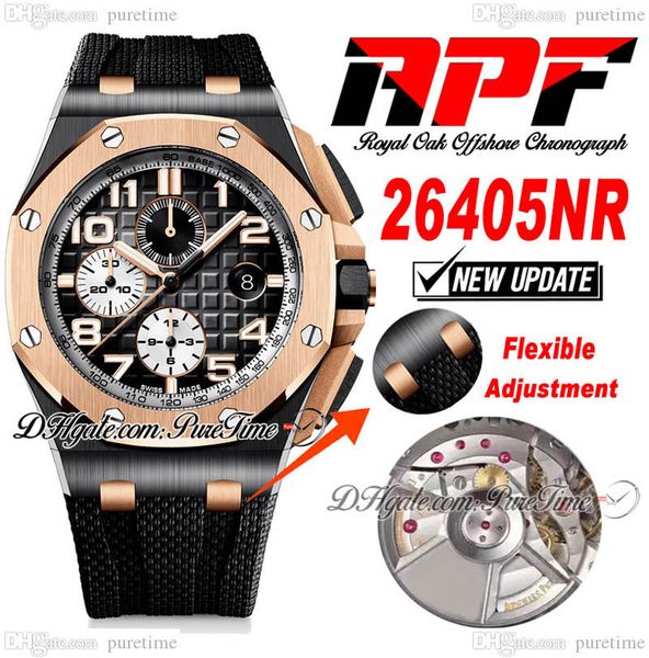apf 2640 a3126 automatic chronograph mens watch ceramic case two tone rose gold bezel black textured dial rubber super edition puretime stra, Slivery;brown
apf 2640 a3126 automatic chronograph mens watch ceramic case two tone rose gold bezel black textured dial rubber super edition puretime stra, Slivery;brown