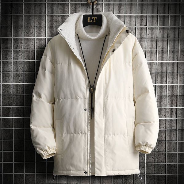 men's down parkas winter loose cotton casual warm coat multi color wearable fashionable men's down jacket 221124, Black
men's down parkas winter loose cotton casual warm coat multi color wearable fashionable men's down jacket 221124, Black
