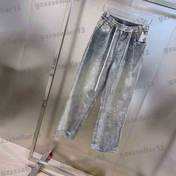 womens designer jeans 22ss vintage wash solid color casual pants fashionable loose young lady trousers, Blue
womens designer jeans 22ss vintage wash solid color casual pants fashionable loose young lady trousers, Blue