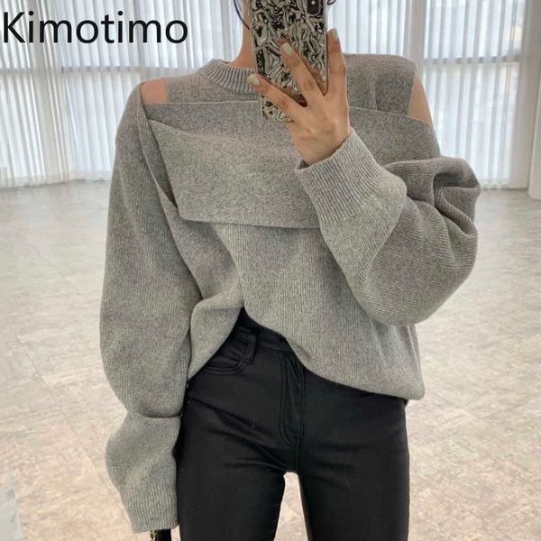 women's sweaters kimotimo design sweater women korean chic layering hollow off shoulder split sweater autumn winter long sleeves knit s, White;black
women's sweaters kimotimo design sweater women korean chic layering hollow off shoulder split sweater autumn winter long sleeves knit s, White;black