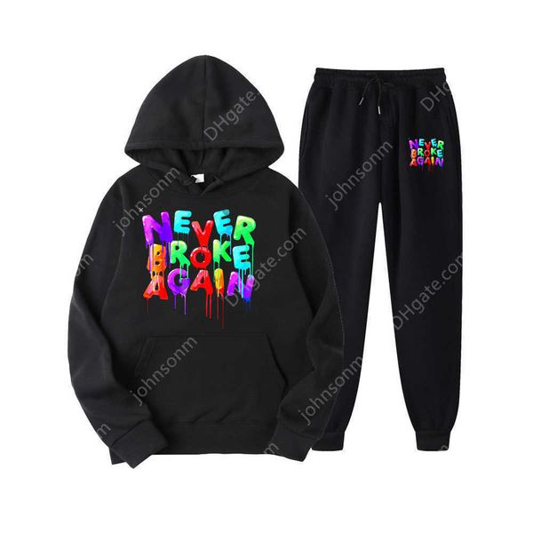 tracksuits youngboy never broke again hoodes 2pcs sets tracksuit fashion hip hop suit sweatpants men women hooded sweatshirts sport pant, Gray
tracksuits youngboy never broke again hoodes 2pcs sets tracksuit fashion hip hop suit sweatpants men women hooded sweatshirts sport pant, Gray