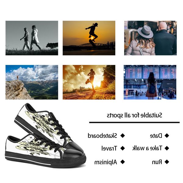 men women diy custom shoes low canvas skateboard sneakers triple black customization uv printing sports sneakers shizi 159-2
men women diy custom shoes low canvas skateboard sneakers triple black customization uv printing sports sneakers shizi 159-2