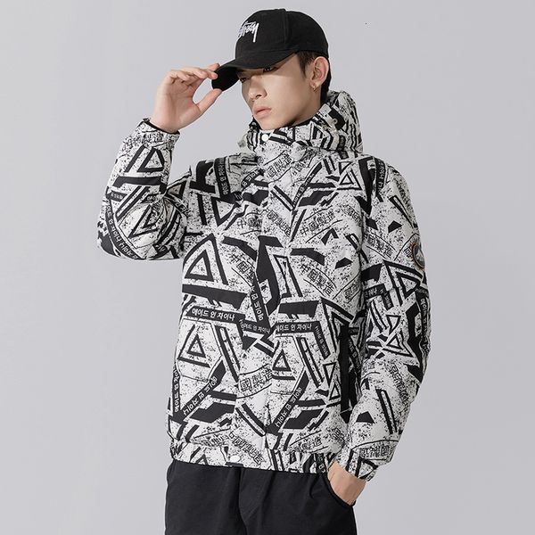 men's down parkas winter men's down jacket 90 white duck down full printed puffer jacket fashion winter coat for men hooded windbr, Black
men's down parkas winter men's down jacket 90 white duck down full printed puffer jacket fashion winter coat for men hooded windbr, Black