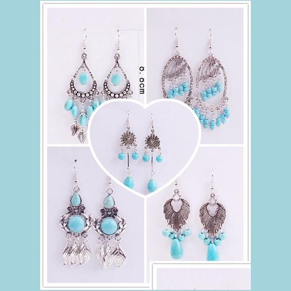 dangle chandelier european and american retro pattern cross earrings long paragraph geometric round blue turquoise fashion persona dhcqm, Silver
dangle chandelier european and american retro pattern cross earrings long paragraph geometric round blue turquoise fashion persona dhcqm, Silver