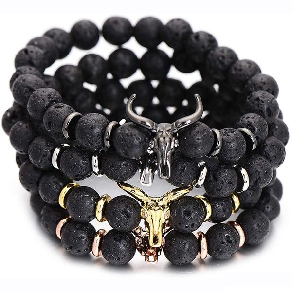 beaded women jewelry bracelet strands punk cz bl head skl men fashion 8mm lava stone beads charm bracelets bangles rame gift drop del dhp86, Black
beaded women jewelry bracelet strands punk cz bl head skl men fashion 8mm lava stone beads charm bracelets bangles rame gift drop del dhp86, Black