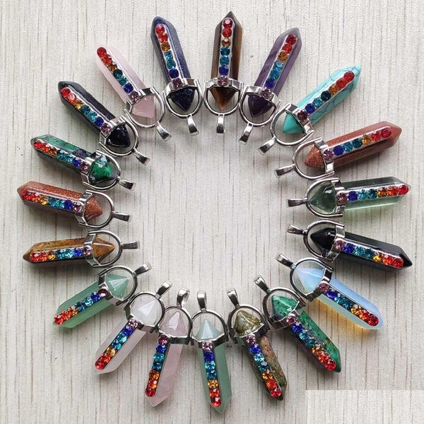 charms natural stone 7 chakra reiki pillar point charms pendum pendant for jewelry making wholesale drop delivery findings components dh6pz, Bronze;silver
charms natural stone 7 chakra reiki pillar point charms pendum pendant for jewelry making wholesale drop delivery findings components dh6pz, Bronze;silver