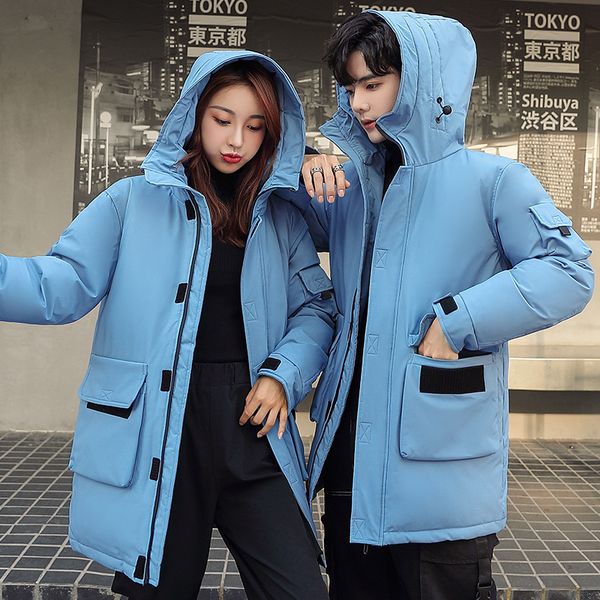 men's down parkas winter mens white duck down coats women fashion windproof puffer hooded long jackets outdoor thicken allmatch overcoa, Black
men's down parkas winter mens white duck down coats women fashion windproof puffer hooded long jackets outdoor thicken allmatch overcoa, Black