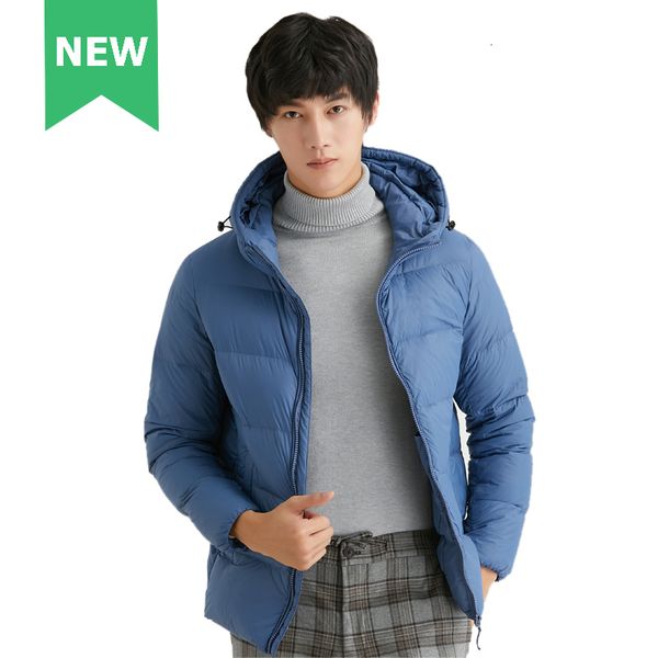 men's down parkas men thick 90 duck down jacket with hooded puffer good manufacture winter spring outwear windproof warm light coat man, Black
men's down parkas men thick 90 duck down jacket with hooded puffer good manufacture winter spring outwear windproof warm light coat man, Black