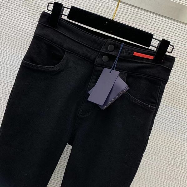 women's jeans designermilan runway jeans 2022 autumn winter fashion designer pencil pants brand same style luxury women's jeans 11, Blue