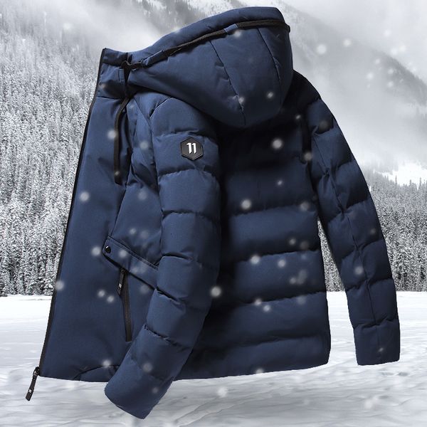 's parkas fashion winter jacket hoodied parka windproof coat male thicken zipper warm jackets mens solid down coats m4xl 221125, Black
's parkas fashion winter jacket hoodied parka windproof coat male thicken zipper warm jackets mens solid down coats m4xl 221125, Black